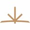 Ekena Millwork Alberta Timber Gable Bracket, Western Red Cedar, 108"W x 58"H x 1 1/2"D x 5 1/2"F, 13/12 Pitch GBW108X58X0206ALB00SWR - alternate 1